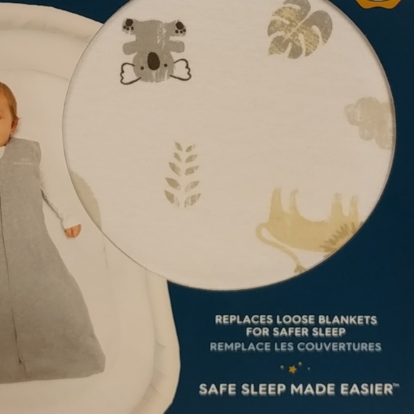 Halo SleepSack 100% Cotton Large 12-18M Wearable Blanket Animal Print Neutral - Picture 6 of 13